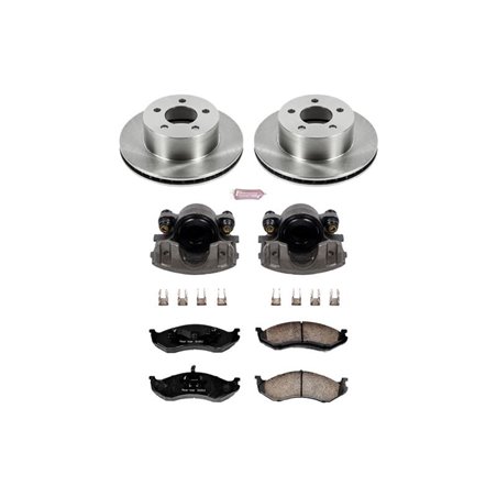 Power Stop 90-99 Jeep Cherokee Front Autospecialty Brake Kit w/Calipers