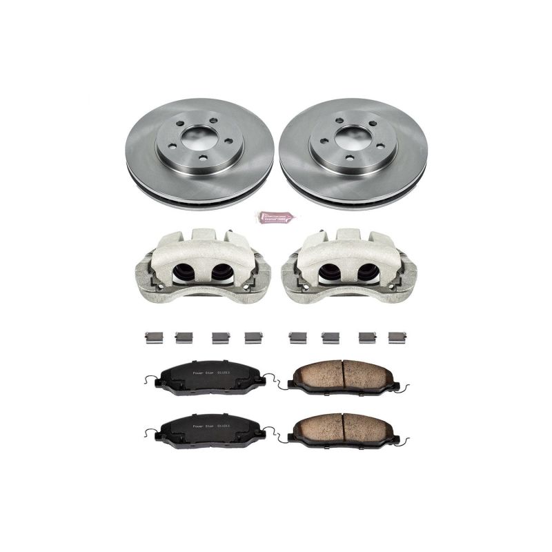 Power Stop 05-10 Ford Mustang Front Autospecialty Brake Kit w/Calipers