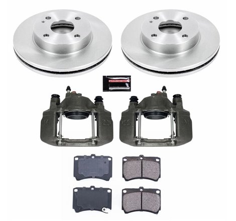 Power Stop 91-96 Ford Escort Front Autospecialty Brake Kit w/Calipers