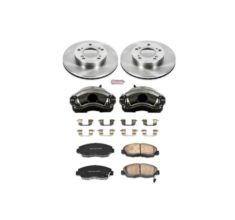 Power Stop 06-11 Honda Civic Front Autospecialty Brake Kit w/Calipers