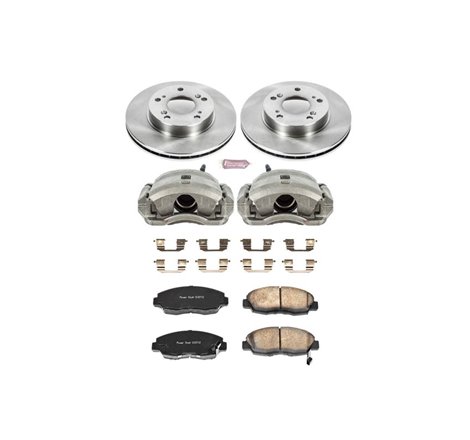 Power Stop 06-11 Honda Civic Front Autospecialty Brake Kit w/Calipers