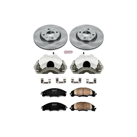 Power Stop 08-11 Ford Focus Front Autospecialty Brake Kit w/Calipers