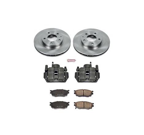 Power Stop 98-02 Mazda 626 Front Autospecialty Brake Kit w/Calipers