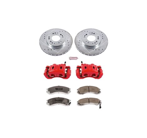 Power Stop 97-04 Mitsubishi Diamante Front Z26 Street Warrior Brake Kit w/Calipers