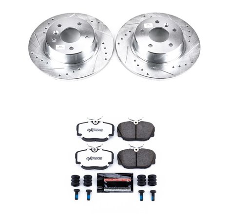 Power Stop 99-04 Land Rover Discovery Rear Z26 Street Warrior Brake Kit w/Calipers