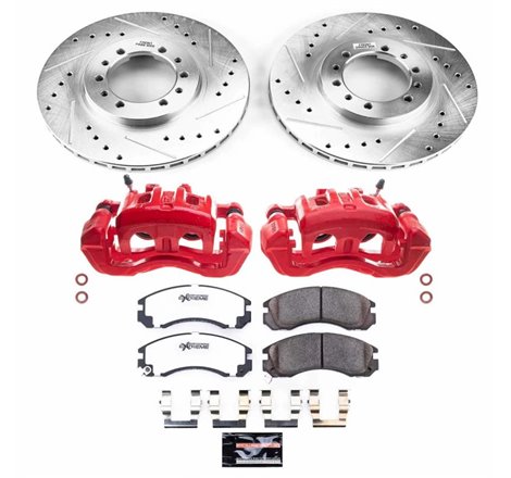 Power Stop 96-91 Mitsubishi Montero Front Z26 Street Warrior Brake Kit w/Calipers