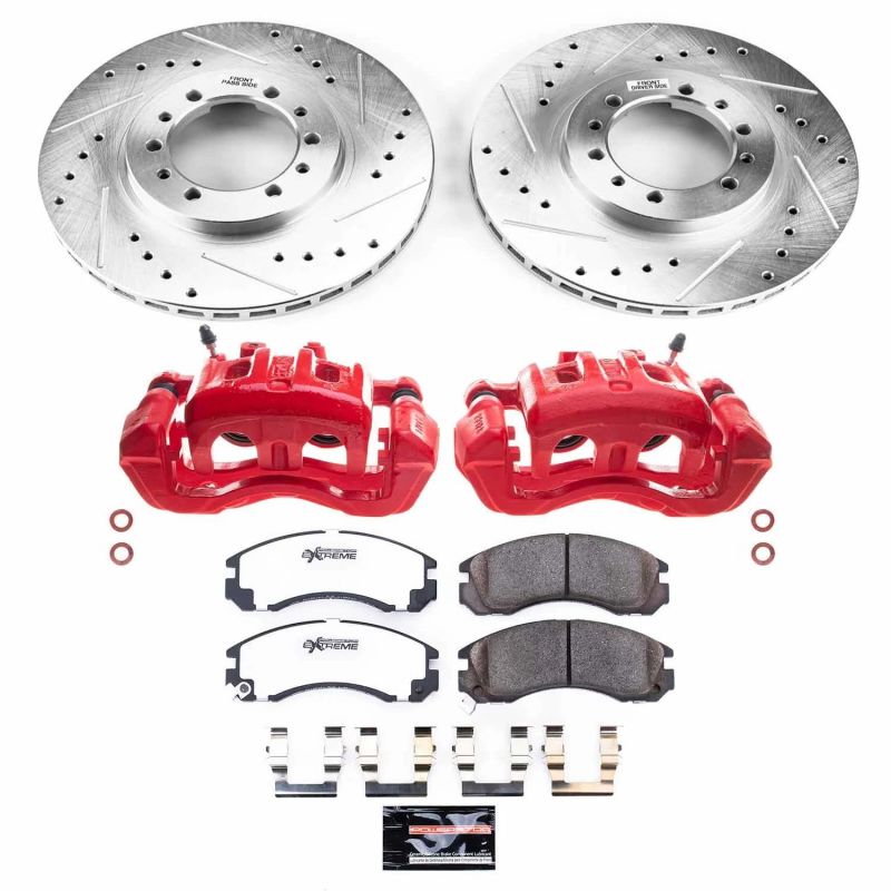 Power Stop 96-91 Mitsubishi Montero Front Z26 Street Warrior Brake Kit w/Calipers