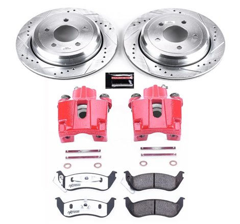 Power Stop 03-11 Ford Crown Victoria Rear Z26 Street Warrior Brake Kit w/Calipers