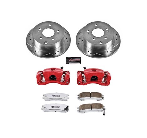 Power Stop 06-12 Mitsubishi Eclipse Rear Z26 Street Warrior Brake Kit w/Calipers