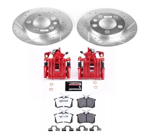 Power Stop 98-99 Volkswagen Beetle Rear Z26 Street Warrior Brake Kit w/Calipers