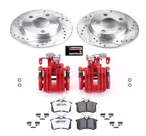 Power Stop 99-05 Volkswagen Passat Rear Z26 Street Warrior Brake Kit w/Calipers