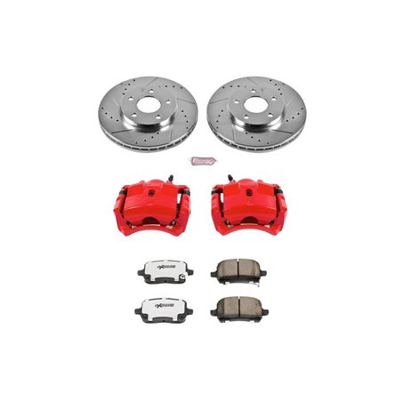 Power Stop 04-08 Chevrolet Malibu Front Z26 Street Warrior Brake Kit w/Calipers