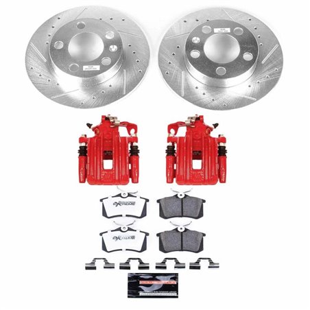 Power Stop 00-10 Volkswagen Beetle Rear Z26 Street Warrior Brake Kit w/Calipers