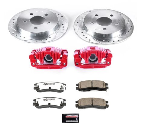 Power Stop 99-04 Oldsmobile Alero Rear Z26 Street Warrior Brake Kit w/Calipers