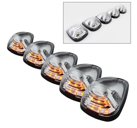 Xtune Ford Super Duty F250-F550 99-15 Amber LED Cab Roof Lights Clear ACC-LED-FDSD99-CR-C