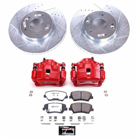 Power Stop 11-16 Hyundai Elantra Front Z26 Street Warrior Brake Kit w/Calipers