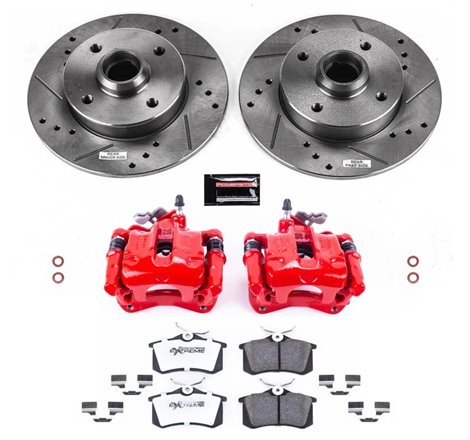 Power Stop 93-94 Volkswagen Golf Rear Z26 Street Warrior Brake Kit w/Calipers