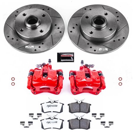 Power Stop 93-94 Volkswagen Golf Rear Z26 Street Warrior Brake Kit w/Calipers