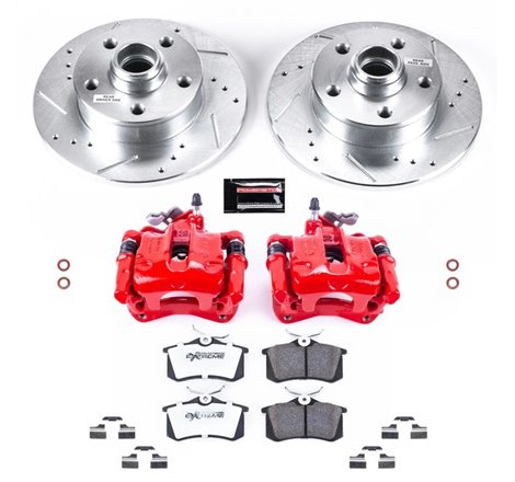 Power Stop 94-99 Volkswagen Golf Rear Z26 Street Warrior Brake Kit w/Calipers