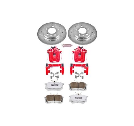 Power Stop 00-06 Audi TT Quattro Rear Z26 Street Warrior Brake Kit w/Calipers