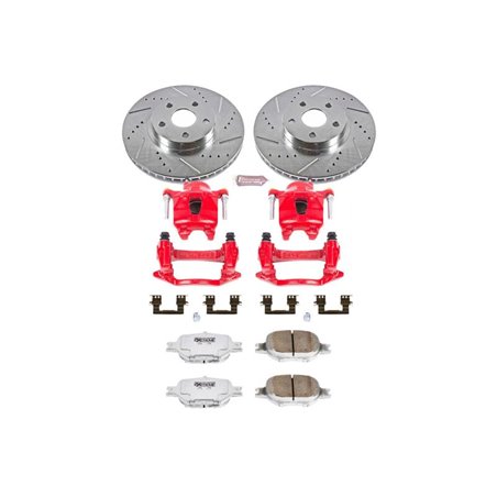 Power Stop 00-02 Toyota Celica Front Z26 Street Warrior Brake Kit w/Calipers