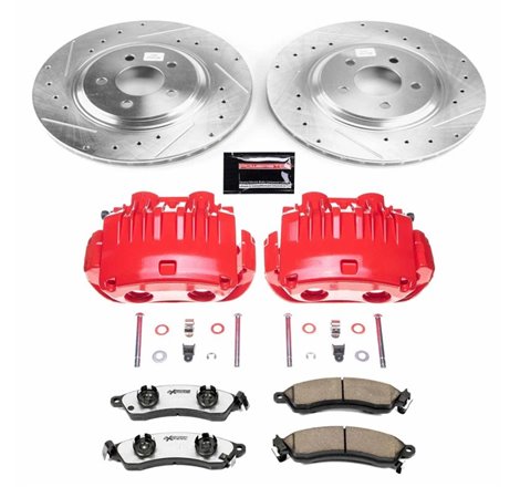 Power Stop 98-94 Ford Mustang Front Z26 Street Warrior Brake Kit w/Calipers