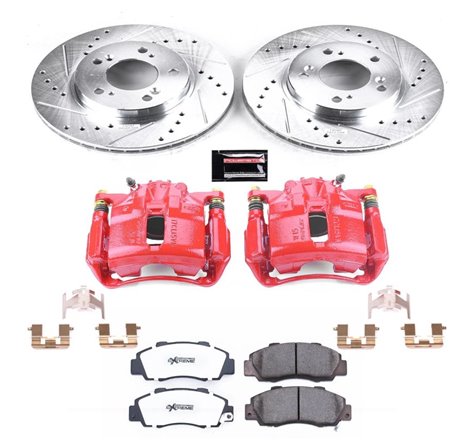 Power Stop 91-95 Acura Legend Front Z26 Street Warrior Brake Kit w/Calipers