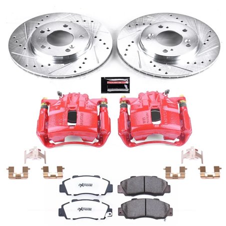 Power Stop 91-95 Acura Legend Front Z26 Street Warrior Brake Kit w/Calipers