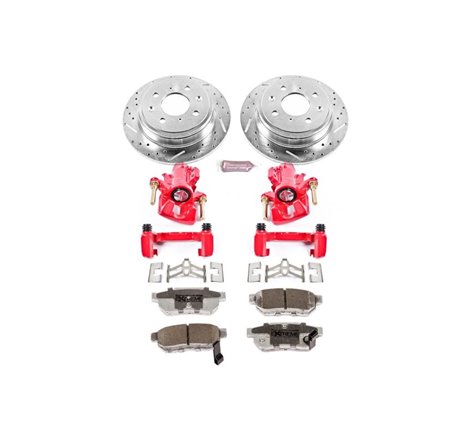 Power Stop 94-01 Acura Integra Rear Z26 Street Warrior Brake Kit w/Calipers