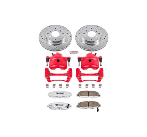 Power Stop 98-02 Honda Accord Front Z26 Street Warrior Brake Kit w/Calipers