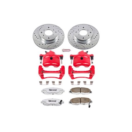 Power Stop 98-02 Honda Accord Front Z26 Street Warrior Brake Kit w/Calipers