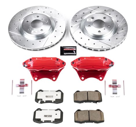 Power Stop 03-04 Infiniti G35 Front Z26 Street Warrior Brake Kit w/Calipers