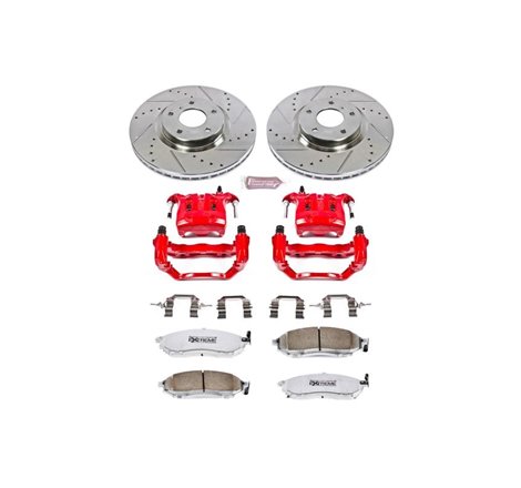 Power Stop 03-04 Infiniti M45 Front Z26 Street Warrior Brake Kit w/Calipers