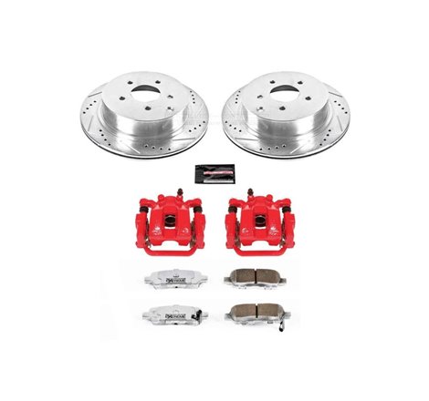 Power Stop 03-08 Infiniti FX35 Rear Z26 Street Warrior Brake Kit w/Calipers