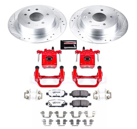 Power Stop 07-10 Nissan Altima Rear Z26 Street Warrior Brake Kit w/Calipers