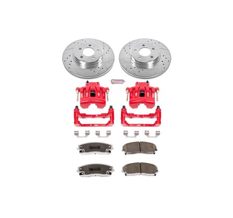 Power Stop 05-11 Chrysler 300 Front Z26 Street Warrior Brake Kit w/Calipers