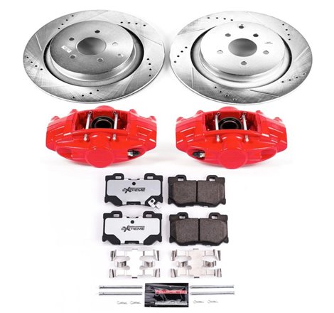 Power Stop 09-13 Infiniti FX50 Rear Z26 Street Warrior Brake Kit w/Calipers