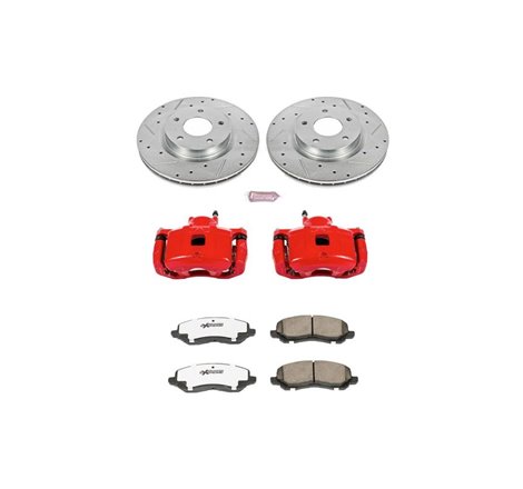 Power Stop 11-14 Chrysler 200 Front Z26 Street Warrior Brake Kit w/Calipers