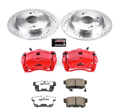 Power Stop 91-97 Honda Accord Rear Z26 Street Warrior Brake Kit w/Calipers