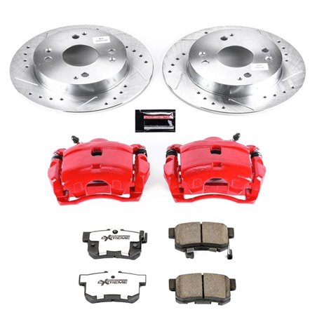 Power Stop 91-97 Honda Accord Rear Z26 Street Warrior Brake Kit w/Calipers