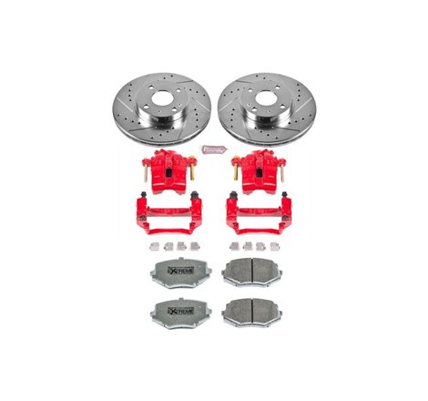 Power Stop 94-97 Mazda Miata Front Z26 Street Warrior Brake Kit w/Calipers