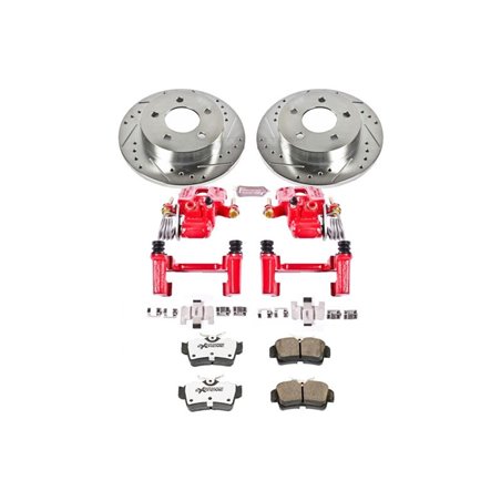 Power Stop 94-04 Ford Mustang Rear Z26 Street Warrior Brake Kit w/Calipers