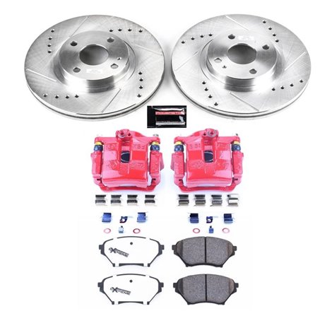 Power Stop 01-05 Mazda Miata Front Z26 Street Warrior Brake Kit w/Calipers