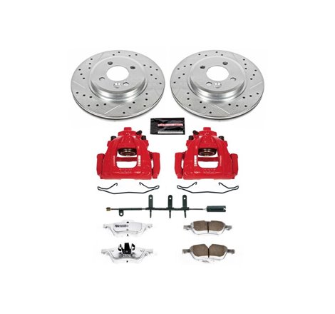 Power Stop 02-06 Mini Cooper Front Z26 Street Warrior Brake Kit w/Calipers