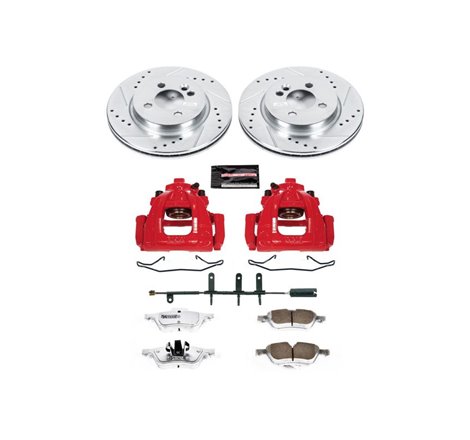 Power Stop 07-08 Mini Cooper Front Z26 Street Warrior Brake Kit w/Calipers