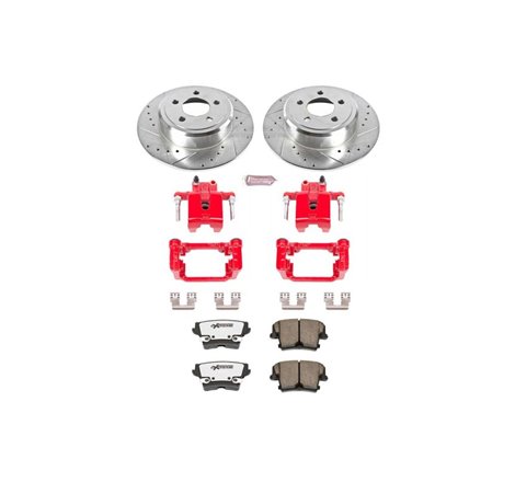 Power Stop 05-19 Chrysler 300 Rear Z26 Street Warrior Brake Kit w/Calipers