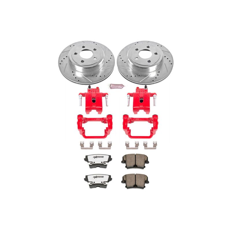 Power Stop 05-19 Chrysler 300 Rear Z26 Street Warrior Brake Kit w/Calipers