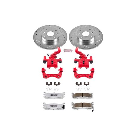 Power Stop 94-97 Mazda Miata Rear Z26 Street Warrior Brake Kit w/Calipers