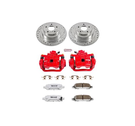 Power Stop 03-06 Subaru Baja Rear Z26 Street Warrior Brake Kit w/Calipers