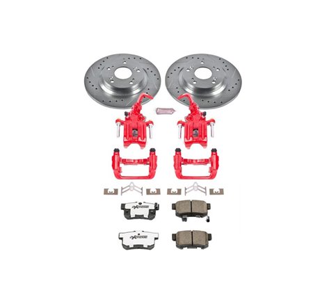 Power Stop 00-09 Honda S2000 Rear Z26 Street Warrior Brake Kit w/Calipers